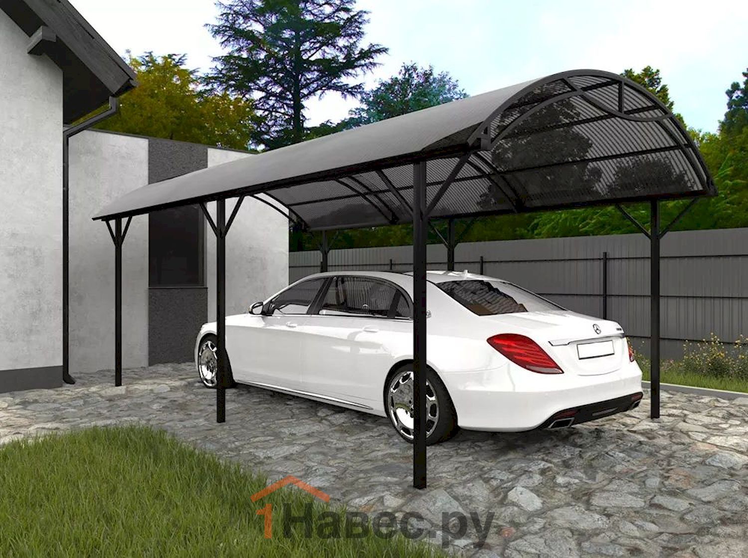 Навес из поликарбоната